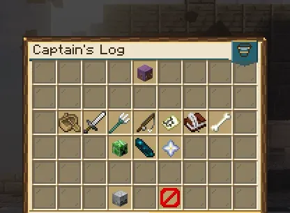 The Captain's Log achievements menu
