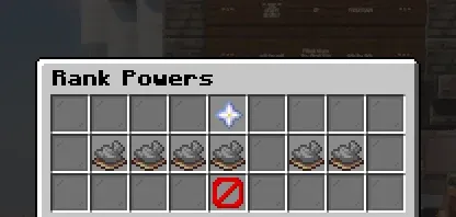 The Rank Powers menu