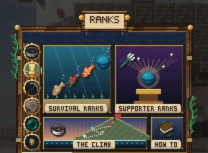 The Ranks menu
