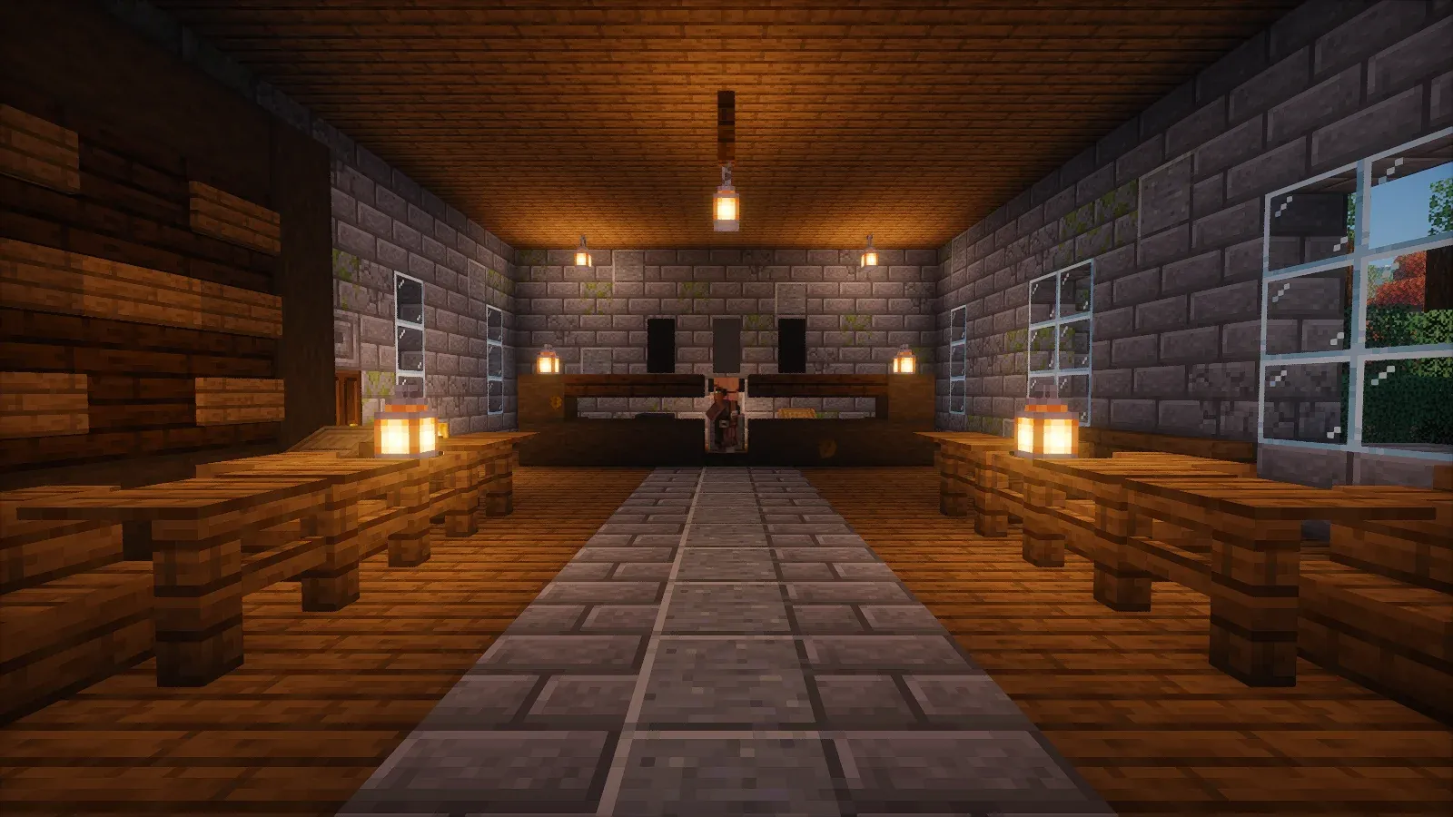 Inside the Anvilworks guild hall